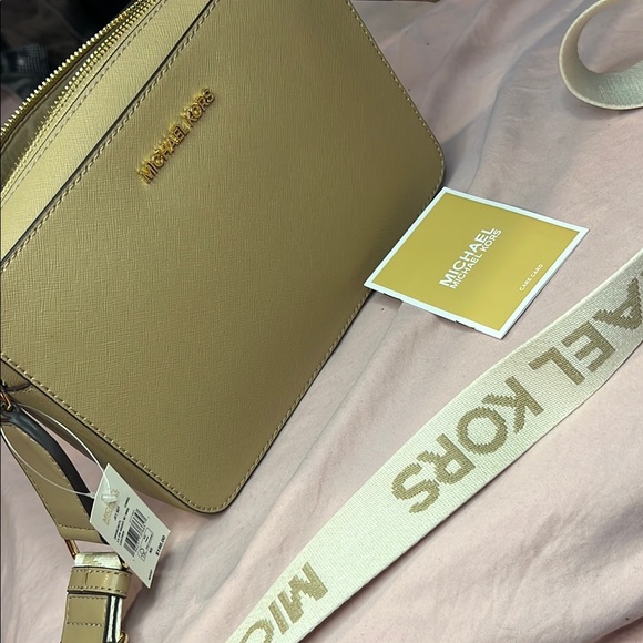 Michael Kors Beige Crossbody Bag - Picture 8 of 9